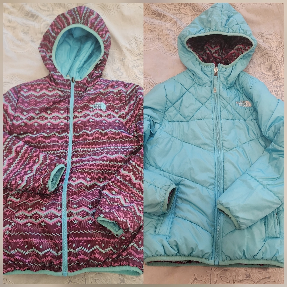 Girl's reversible North Face jacket